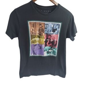 Friends Tv Show Black Graphic Tshirt Size Small